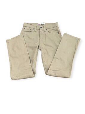 Levi's youth Tan khaki Straight-Leg Jeans 511 Slim SIZE 12 REG W 26 L 27